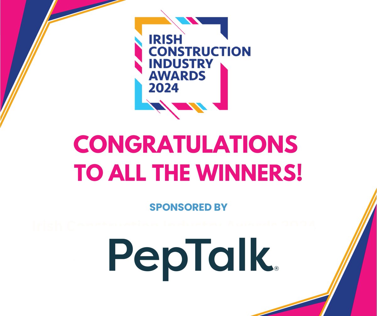 The team at <a href="/PeptalkHQ/">PepTalk</a> extends their heartfelt congratulations to all the winners of Irish Construction Industry Awards 2024! Here’s to continued success and groundbreaking achievements! 

 #IrishConstructionAwards #ICIAwards