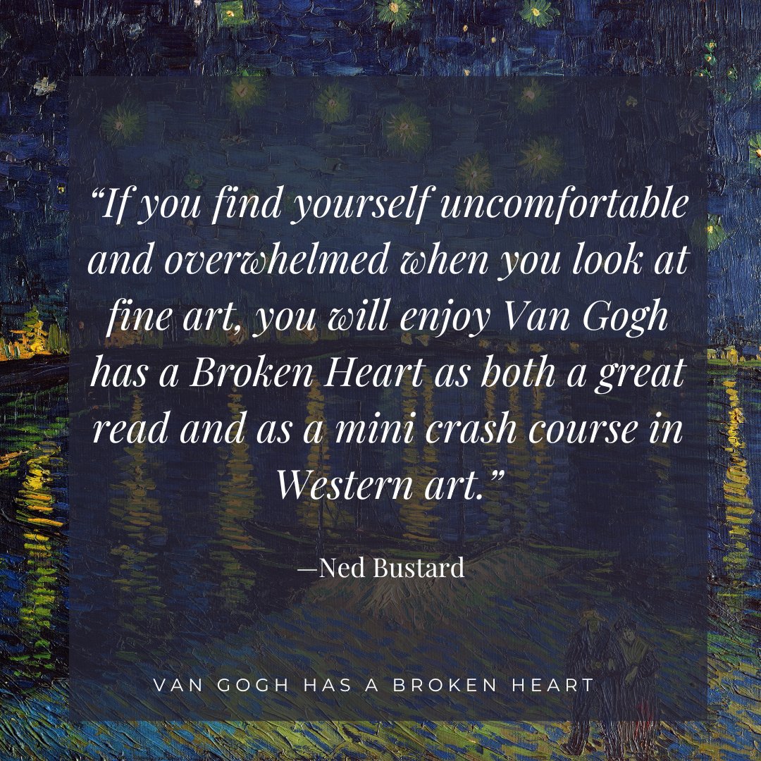 Russ Ramsey 🫀 (@russramsey) on Twitter photo "If you find yourself uncomfortable and overwhelmed when you look at fine art, you will enjoy Van Gogh Has a Broken Heart as both a great read and as a mini crash course in Western art."
—Ned Bustard, artist and author of History of Art: Creation to Contemporary (<a href="/nedbustard/">Ned Bustard</a>) "If you find yourself uncomfortable and overwhelmed when you look at fine art, you will enjoy Van Gogh Has a Broken Heart as both a great read and as a mini crash course in Western art."
—Ned Bustard, artist and author of History of Art: Creation to Contemporary (<a href="/nedbustard/">Ned Bustard</a>)