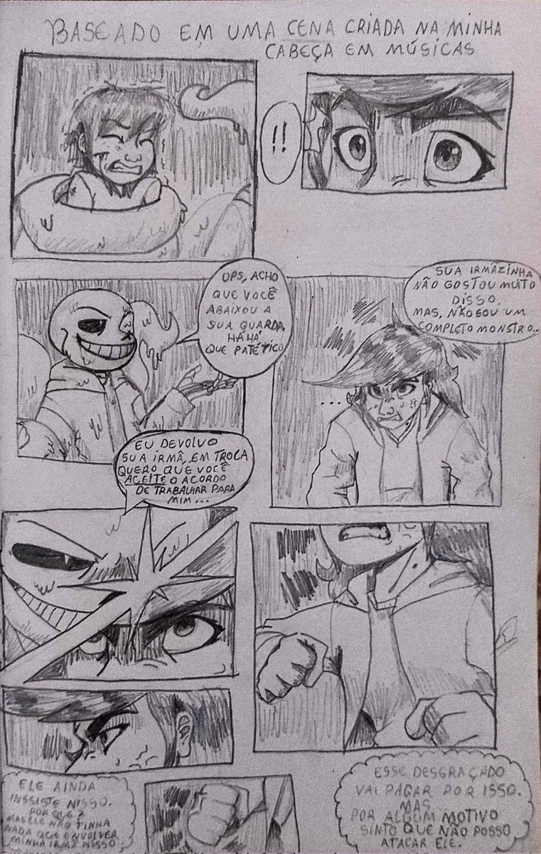 wolfanabr's tweet photo. Gente, estou fazendo comics desconexas da minha AU de Undertale como uma forma experimental, apenas para ver se vocês irão gostar do meu estilo de arte e da minha personagem.
Parte(1/?)
#undertale #undertaleau #comic #underlayer #NightmareSans #human #comic #quadrinho #hq #Au https://t.co/OlmLJiILx2