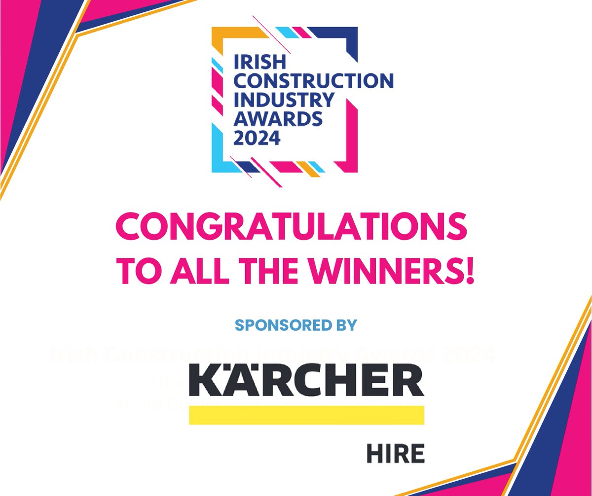 Irish Construction Industry Awards (@iciawards) on Twitter photo The team at <a href="/karcheruk/">Kärcher UK</a> extends their heartfelt congratulations to all the winners of Irish Construction Industry Awards 2024! Here’s to continued success and groundbreaking achievements!
#IrishConstructionAwards #ICIAwards The team at <a href="/karcheruk/">Kärcher UK</a> extends their heartfelt congratulations to all the winners of Irish Construction Industry Awards 2024! Here’s to continued success and groundbreaking achievements!
#IrishConstructionAwards #ICIAwards