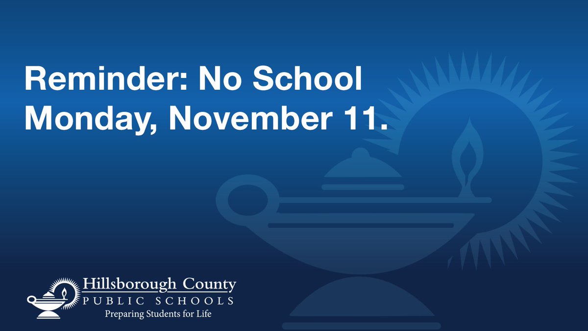 📣🏫Don't forget that there will be no classes on Monday, November 11, in observance of Veterans Day. Classes will resume on Tuesday, November 12.