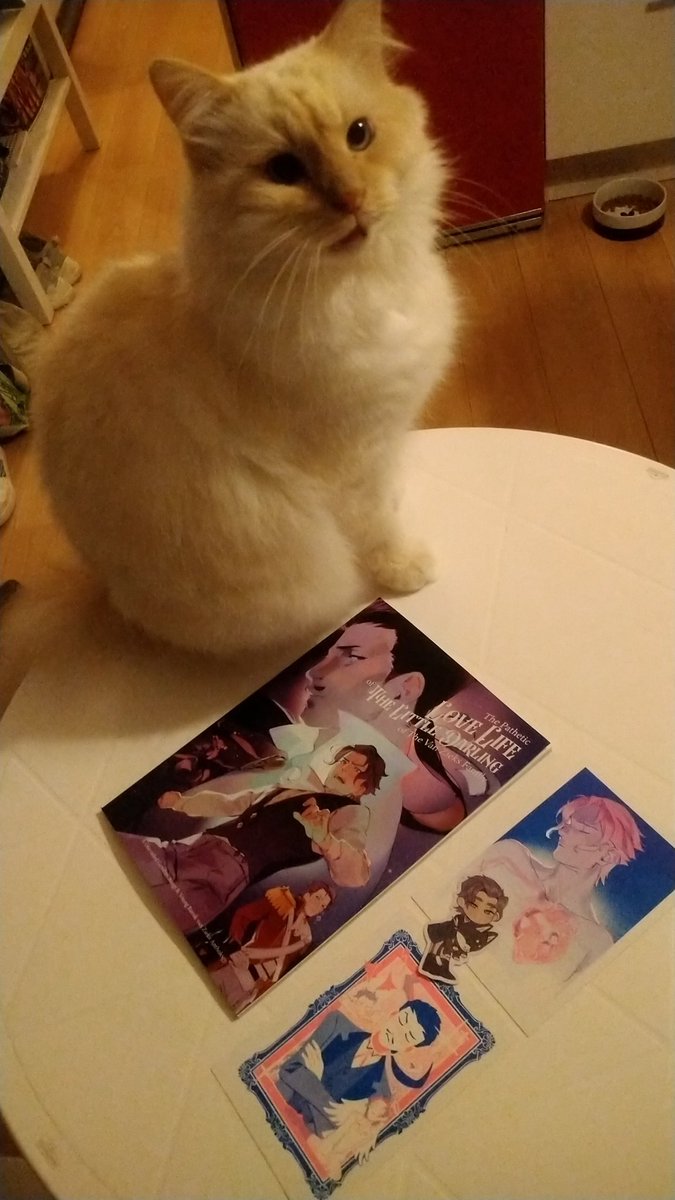 TGAA 2 / DGS 2 ///
Just received my <a href="/GenbaroZine/">Unrequited Genbaro</a> order i'm soooo happy 😭💜 glad I made it in time to get the beautiful riso prints and cute stickers !! I can't wait to read all of this 😽