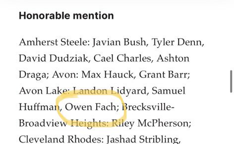 Owen Fach (@fachowen) on Twitter photo Honored to be named Northeast Lakes All District Division 2 Honorable Mention‼️
<a href="/coachkostelnik/">Matt K</a> <a href="/BobBrickley/">Bob Brickley</a> <a href="/Tylerbeckman11/">Tyler Beckman</a>
<a href="/CoachLowe212/">Coach Lowe</a>
<a href="/ALFootballClub/">Avon Lake Football ⚓</a> Honored to be named Northeast Lakes All District Division 2 Honorable Mention‼️
<a href="/coachkostelnik/">Matt K</a> <a href="/BobBrickley/">Bob Brickley</a> <a href="/Tylerbeckman11/">Tyler Beckman</a>
<a href="/CoachLowe212/">Coach Lowe</a>
<a href="/ALFootballClub/">Avon Lake Football âš“</a>