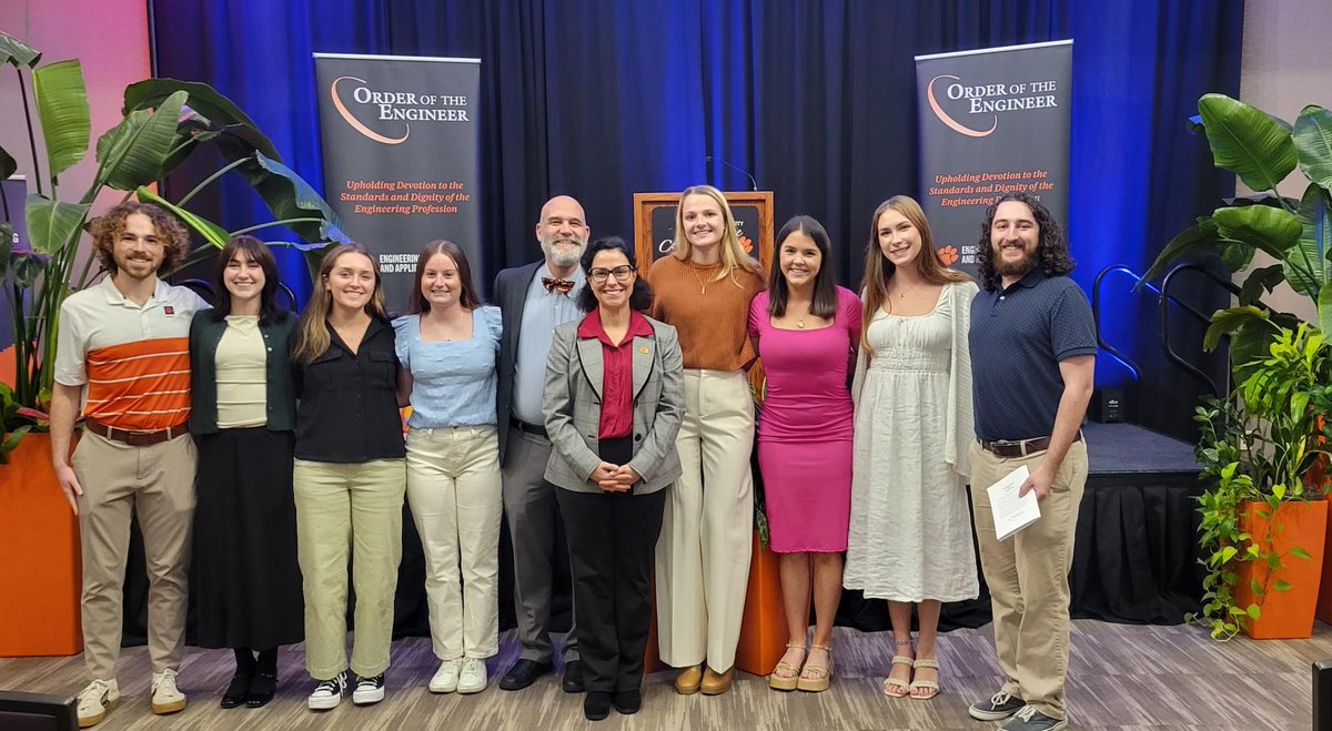 Clemson EEES (@clemsoneees) on Twitter photo Congratulations to the department’s recent inductees into the Order of the Engineer.
blogs.clemson.edu/environmental-…
<a href="/ClemsonUniv/">Clemson University</a> <a href="/ClemsonCECAS/">Clemson Engineering, Computing & Applied Sciences</a> Congratulations to the department’s recent inductees into the Order of the Engineer.
blogs.clemson.edu/environmental-…
<a href="/ClemsonUniv/">Clemson University</a> <a href="/ClemsonCECAS/">Clemson Engineering, Computing & Applied Sciences</a>