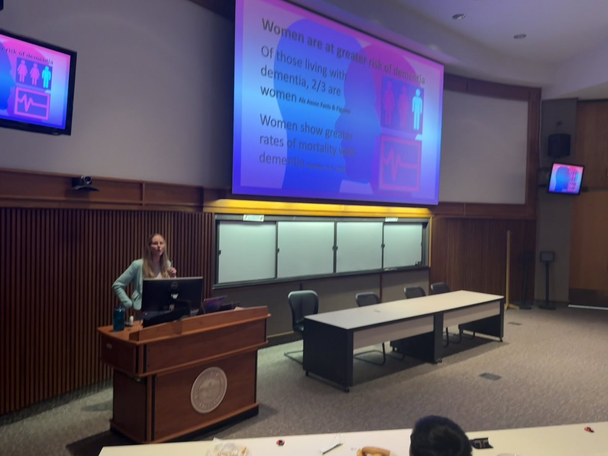 zacharyasmithmd's tweet photo. Great thanks from @OUNeuroscience to @bucklr01 of Mass General/Harvard for coming to okc to speak to our program!! 
What a great and informative talk on dementia, risk factors, influence of gender &amp;more.  Fantastic science!  @SunghwanJKo @OcanasSR @MyOnlyNeuron @JulieMHumphrey https://t.co/pxreFL4yNF
