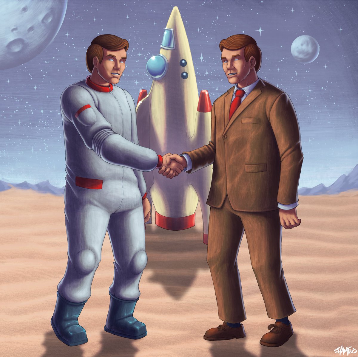 The remaster of <a href="/TYScientist/">Thank You Scientist</a>'s 2011 debut EP is here! Excited to finally share this re-imagining of the original artwork I did for it! Link to order below 👇