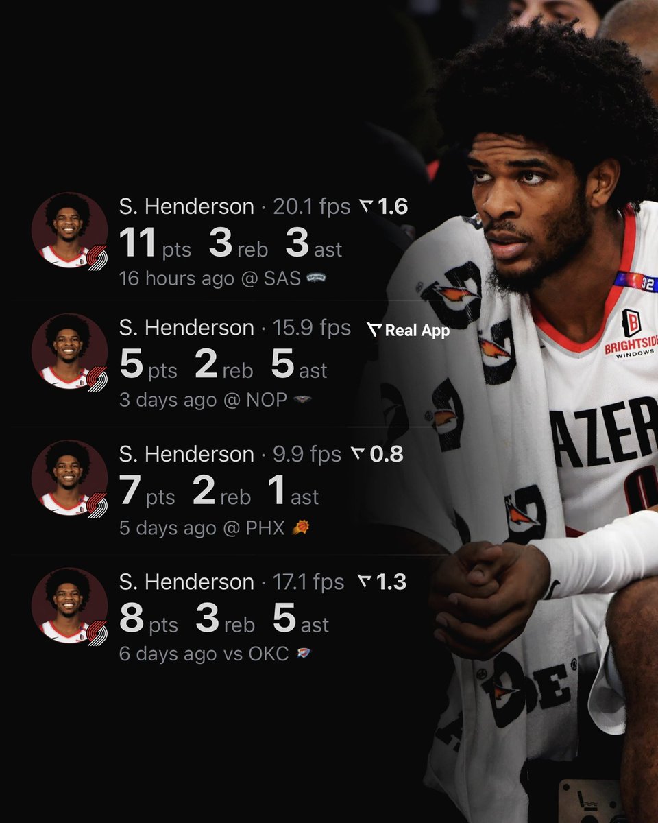 TheDunkCentral's tweet image. Is it time to start worrying about Scoot Henderson ? 

(Via @realapp_ )