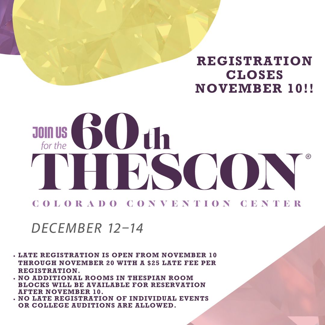 ThesCon registration closes on SUNDAY! If you haven't registered yet, do it NOW!