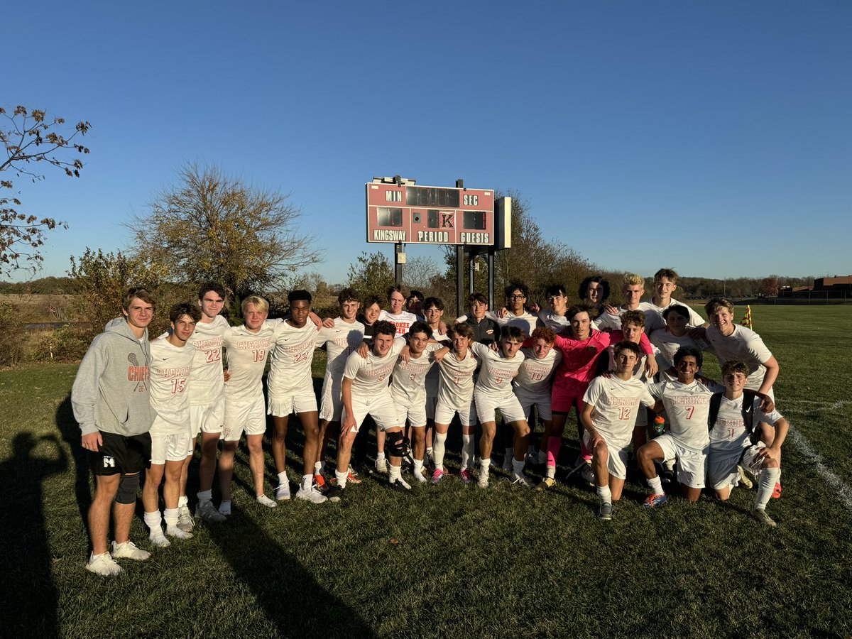 Boys’⚽️:  Cherokee boys are playing in the SJG4 semi finals at home! They beat Kingsway 1-0. Game winner was from Josh Failbus.  Shoutout to our defense and goalkeeping!