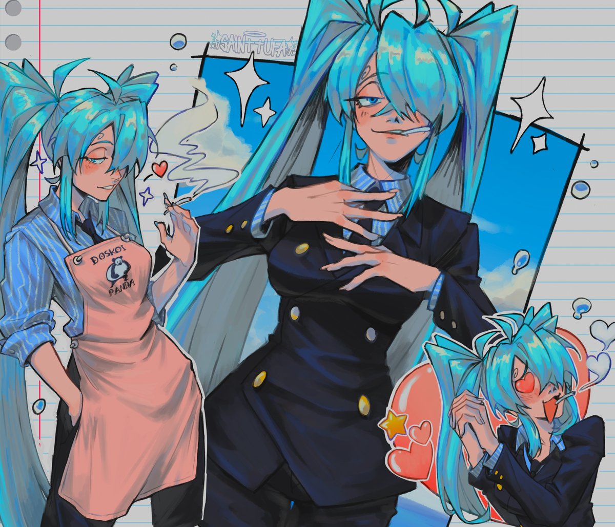 _saaanic_'s tweet image. Vinsmoke Miku