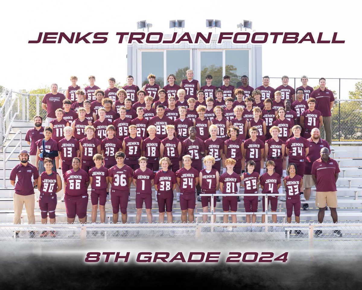JTFootball_com's tweet photo. We can now put faces to the names of those who accomplished so much this season. Congrats 8th Grade Trojans &amp; Coaches. You look great. Click the link to see the photo &amp; roster https://t.co/VNff8Lf3IB https://t.co/NR2lO2ftsZ