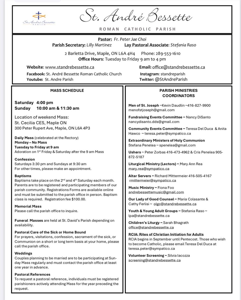 Keeping you informed: The week of November 9-15
<a href="/StCecilia_ycdsb/">St. Cecilia</a> 
<a href="/sra_ycdsb/">St. Raphael the Archangel C.E.S.</a> 
<a href="/WomenofthewordT/">Women of the Word To</a> 
<a href="/angelasaggese9/">Angela SAGGESE</a> 
<a href="/WigstonJennifer/">Jennifer Wigston 🙏🏼 📿 🛐 🇺🇦</a>