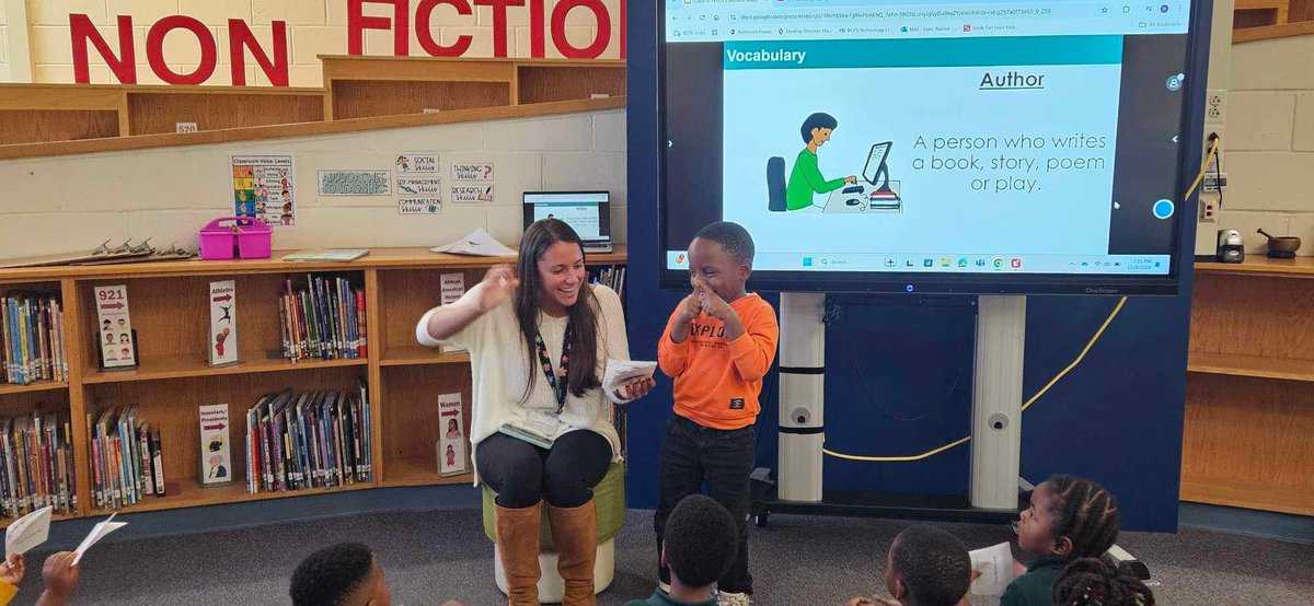 WoodmoorLibrary's tweet photo. PK students learned about authors and illustrators and then became authors and illustrators by creating their own books!! #bcpslms https://t.co/IPgVUOfLPv