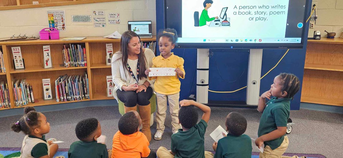 WoodmoorLibrary's tweet photo. PK students learned about authors and illustrators and then became authors and illustrators by creating their own books!! #bcpslms https://t.co/IPgVUOfLPv