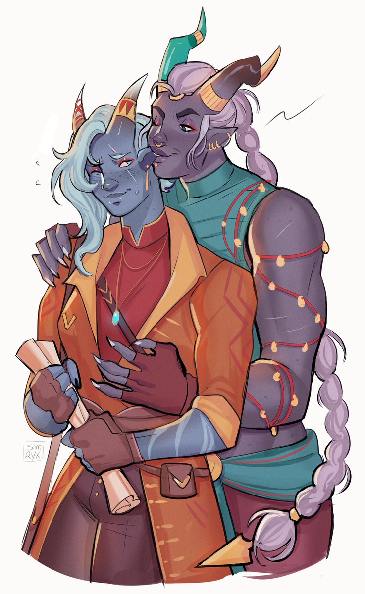 More Taash and Rook doodle #myart #taash #DragonAgeVeilguard #davg