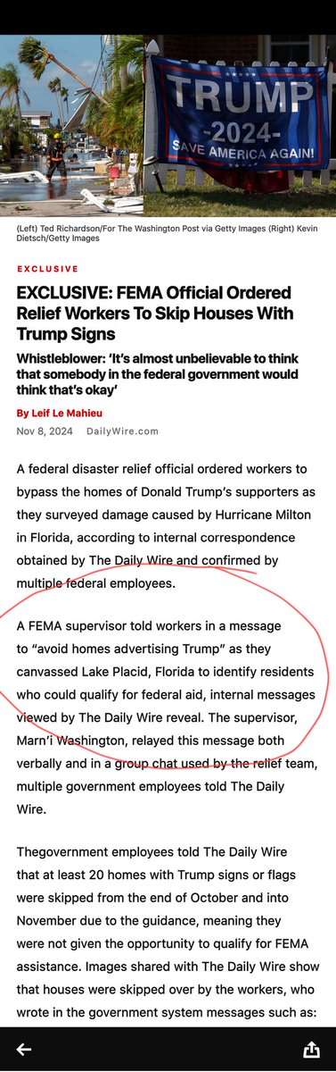 Absolutely disgraceful. These people should be prosecuted. #trump #biden #election #fema #hurricanemilton2024