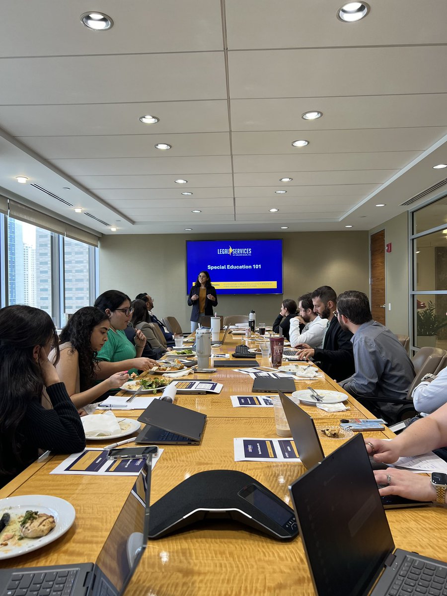 GregBoulos's tweet photo. Yesterday, 20 lawyers learned about special ed to prepare to represent children with autism. Thank you @NelsonMullins for your commitment to the cause. This started as a partnership between @_LSGMI_ and my firm, Shook Hardy. Thrilled to see it expand. #autism #disabilities #law https://t.co/nCjcHSQ6It