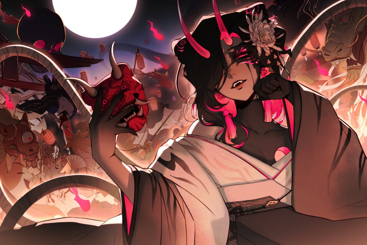 Throughout the night, the demons dance. ✨