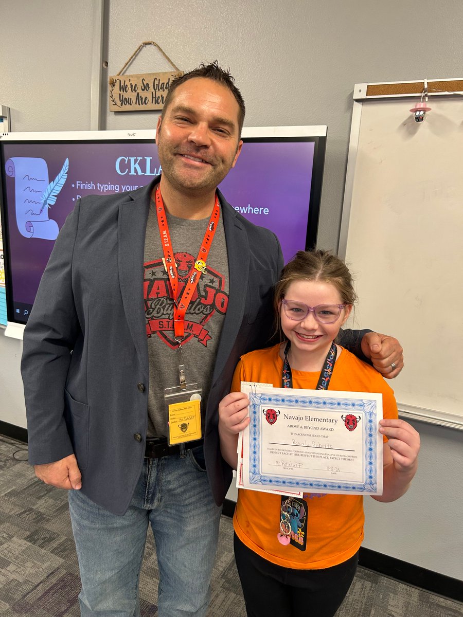 Navajo is proud of Rosaly for earning an Above &amp; Beyond Award today!