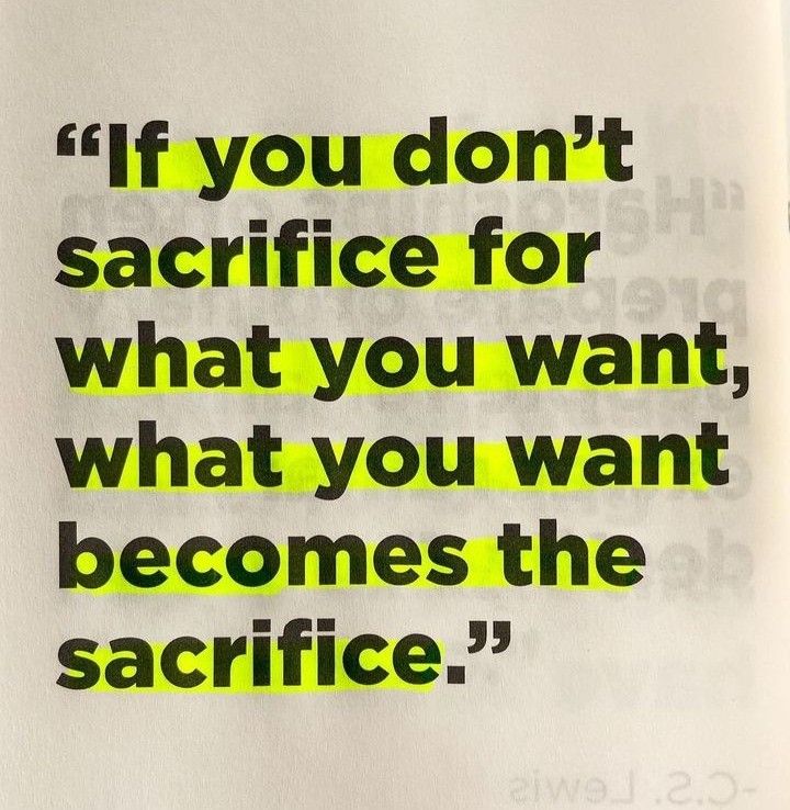 Sacrifice.