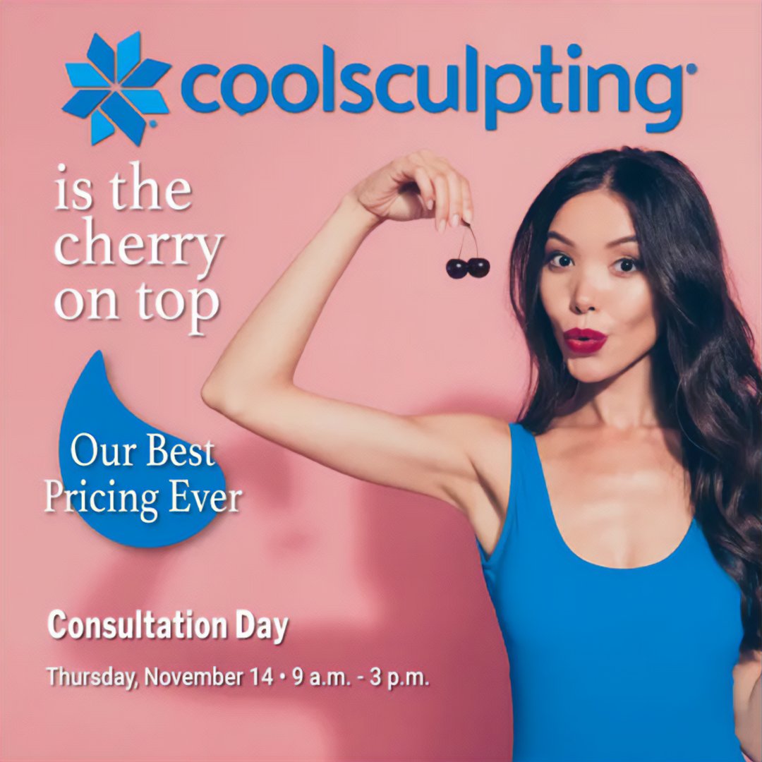 This is your chance to discover the magic of CoolSculpting, with our best pricing ever — Join us for the Coolest Consultation Day! 🍒📆 Mark your calendars for Thursday, November 14, from 9 a.m. to 3 p.m. 

RSVP TODAY 👇 
contourderm.com/coolsculpting-…
