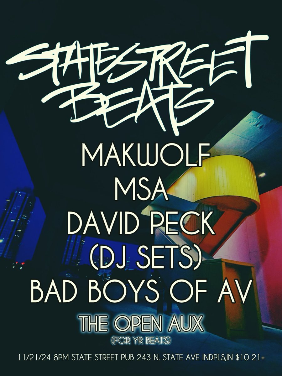 11.21.24 State Street Beats is back.  
🔊🔊🔊