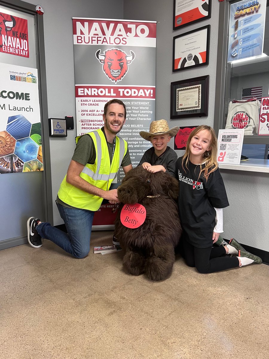 Thank you to Mr. Forsythe for being our Dad’s Club, “Dad on Duty” today! #WeAreNavajo