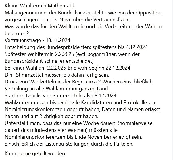 trierer_michel's tweet photo. @wowblau Es geht um echte Argumente zum Thema Wahltermin. https://t.co/AMifzNzFaf
