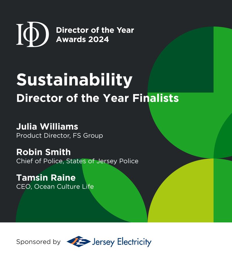 The Sustainability Director of the Year award is sponsored by Jersey Electricity.  

The finalists are: