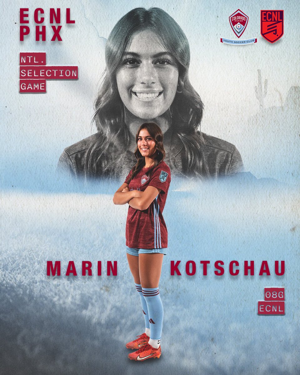 Colorado_Storm's tweet photo. ⚽️🏜️👏 TOP TALENT IN AZ! CONGRATS &amp; GOOD LUCK to Marin Kotschau (08G ECNL) &amp; Tom Poole (Coach, Girls Elite Director) playing &amp; coaching tomorrow in the @ECNLgirls PHX event Ntl. Selection Game! 💪

#OneClubOneCommunity #CRYSCBoysECNL #CRYSCElite https://t.co/ib9BmNlhee