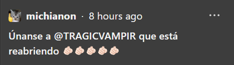 REAPERTURA DEL <a href="/TRAGICVAMPIR/">𝐕𝐀𝐌𝐏𝐈𝐑𝐄 ! 🦇 Reservas abiertas</a> !!!