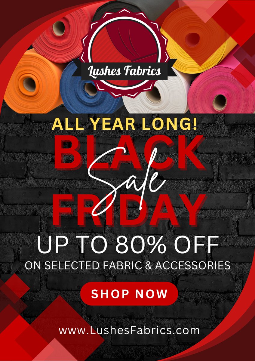 LushesFabrics's tweet photo. 🛍️ Looking for a #fabric #bargain? Look no further! Lushes #Fabrics is your ticket to 80% off and free shipping. Don't wait, create! https://t.co/5smxLJ5A3U -  #Sewing #wholesale https://t.co/LRnwIs96K7