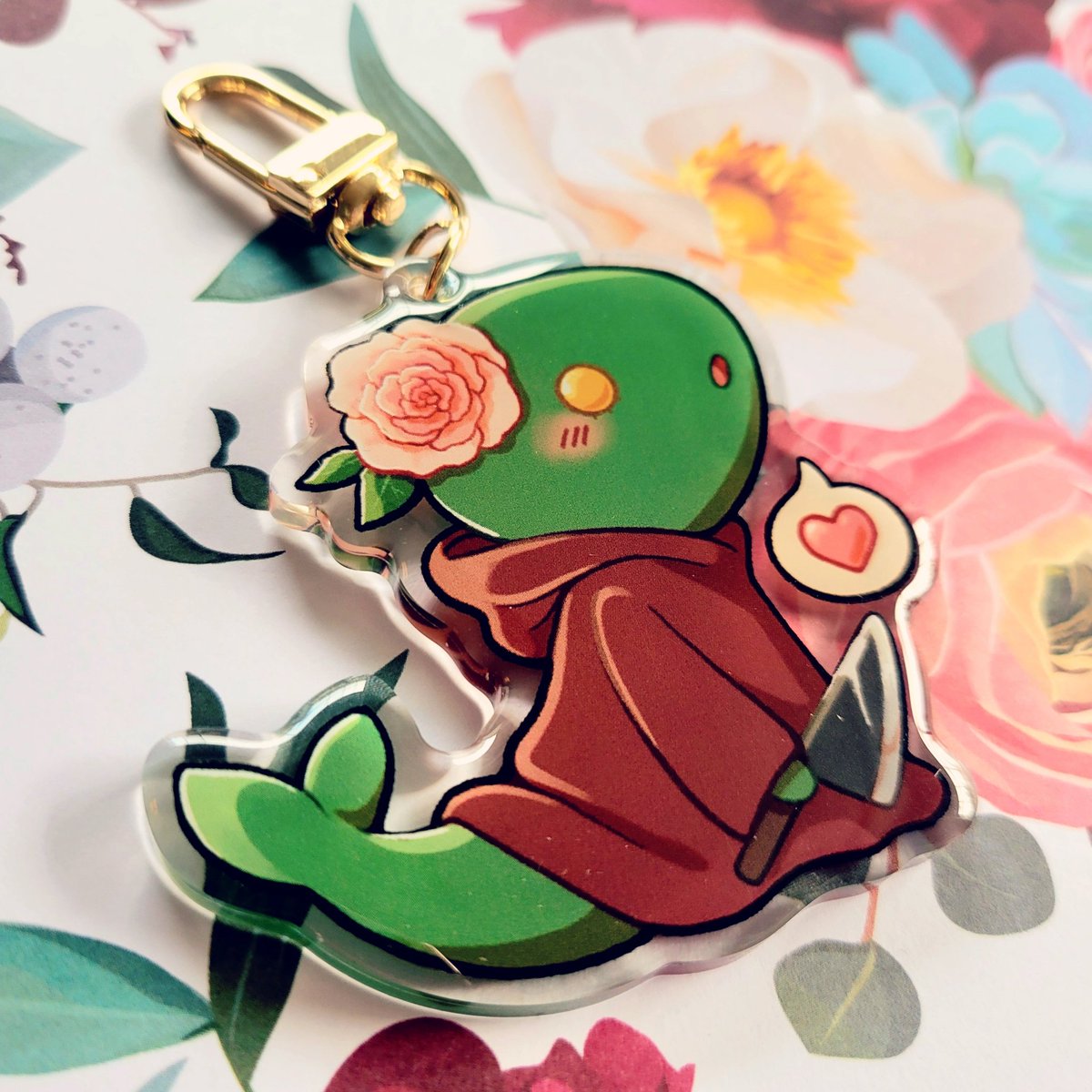 _allibunn's tweet image. Updated photos of our tonberry keychain~