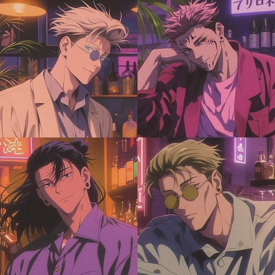 Jujutsu Kaisen in 80's style