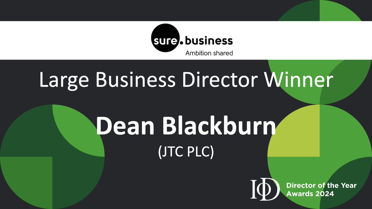 This year’s Large Business Director of the Year winner is…  

(Sponsored by Sure Business)