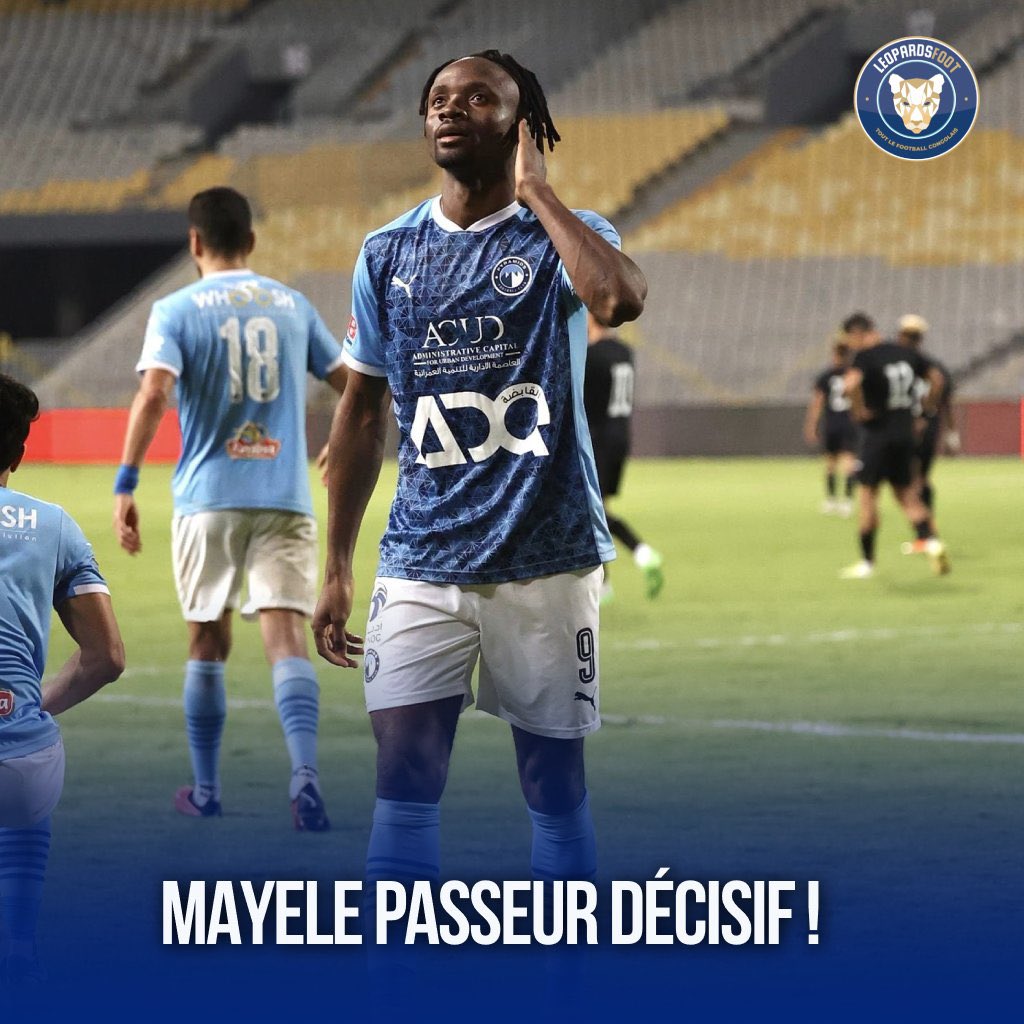 leopardsfoot's tweet image. 🐆 Mayele passeur décisif !

Le Pyramids FC s’est imposé à l’extérieur face au ENPPI (1-2). 

Fiston Mayele a offert la passe décisive sur le deuxième but de son équipe. 

#pyramidsfc #congo