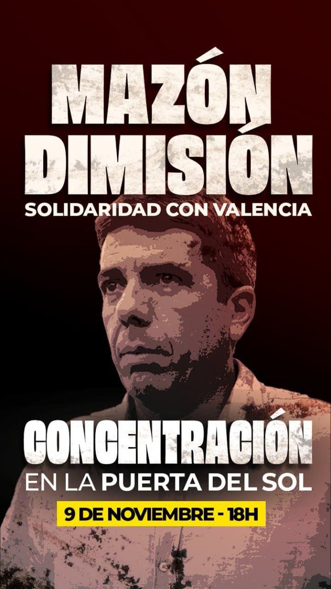 Si estuviera en Madrid ya sé lo que haría mañana. #MazonDimisión #MazonDimissió
