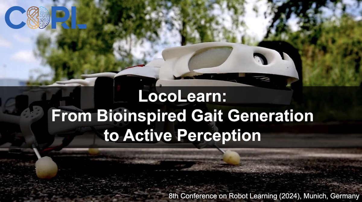 Matías Mattamala @mmattamala.bsky.social (@mmattamala) on Twitter photo If you are at #CoRL2024 <a href="/corl_conf/">Conference on Robot Learning</a> and work on locomotion or bioinspiration, please come to our workshop "LocoLearn" in Room Mars, 2nd floor, from 9:00.
(Unfortunately I was not able to join this time, but my colleagues <a href="/davide_tateo/">Davide Tateo</a> and <a href="/piotr_kicki/">Piotr Kicki</a> will!) If you are at #CoRL2024 <a href="/corl_conf/">Conference on Robot Learning</a> and work on locomotion or bioinspiration, please come to our workshop "LocoLearn" in Room Mars, 2nd floor, from 9:00.
(Unfortunately I was not able to join this time, but my colleagues <a href="/davide_tateo/">Davide Tateo</a> and <a href="/piotr_kicki/">Piotr Kicki</a> will!)