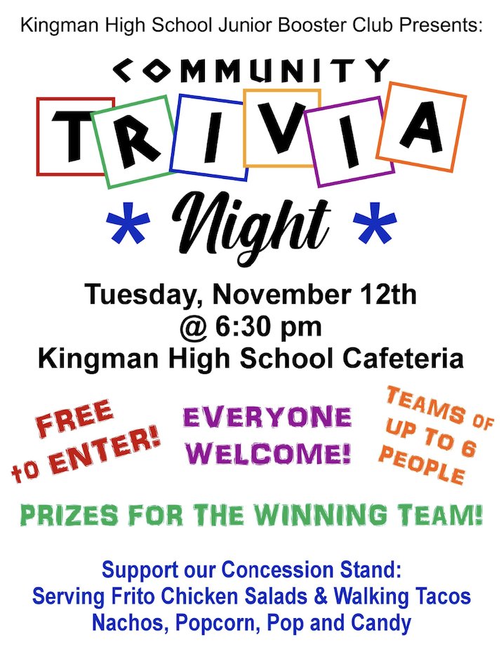 All are welcome!  Get a team together and come out for a fun evening!