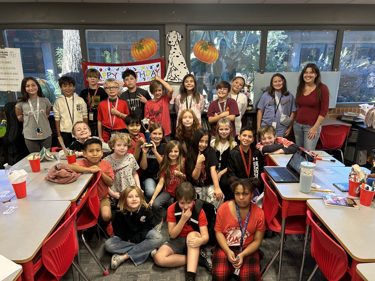 Congratulations to Ms. Neuharth’s class on earning our Here &amp; On Time Trophy for the 2nd consecutive week! #AttendanceMatters