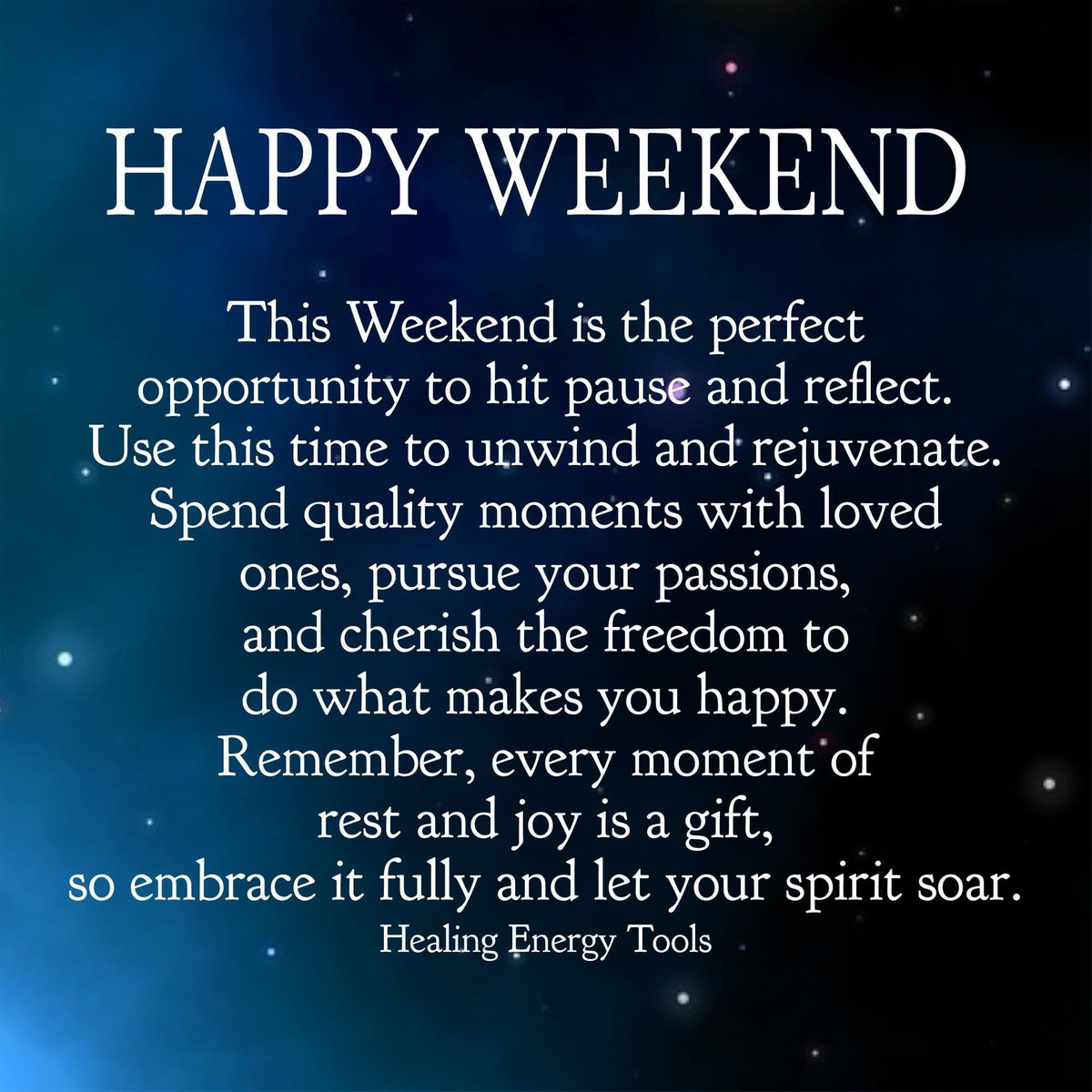 BetterYouSkills's tweet photo. HAPPY WEEKEND.
#Relax #Rest #Recharge #Restart #Reset #Reflect #PositiveVibes #PositiveMindset #PositivePathways
#ThinkBIGSundayWithMarsha https://t.co/2vGNx0ZsqY