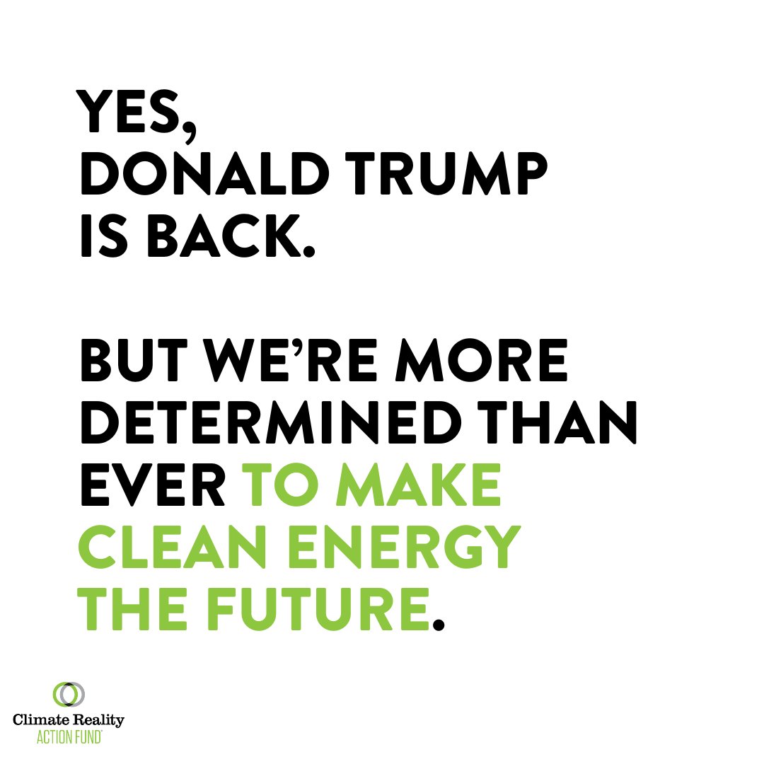 With election results in, we know US climate policy and recent progress are under threat. Donald Trump’s administration poses risks to climate action—but Climate Reality Action Fund is ready to keep fighting for a clean energy future for all.