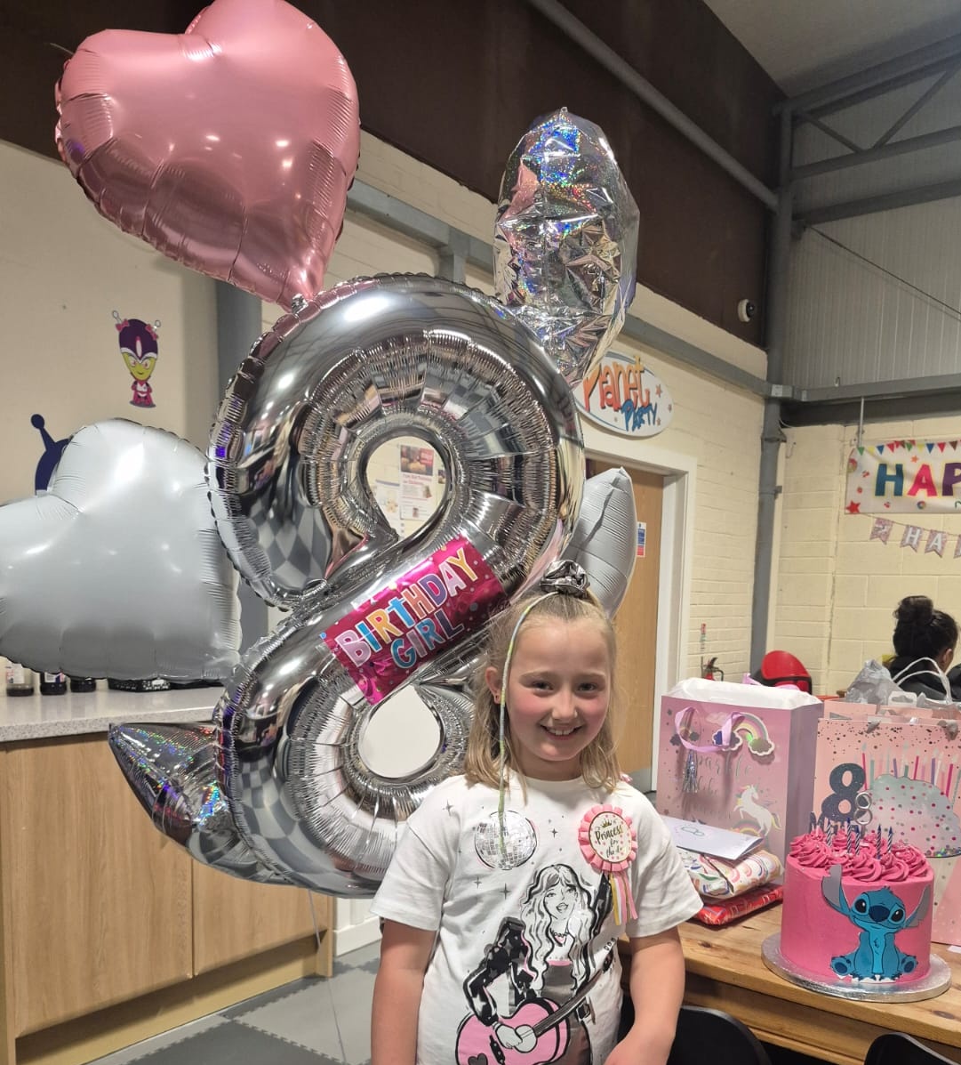 Happy 8th birthday my little princess, love you to the moon and back 🥰 x