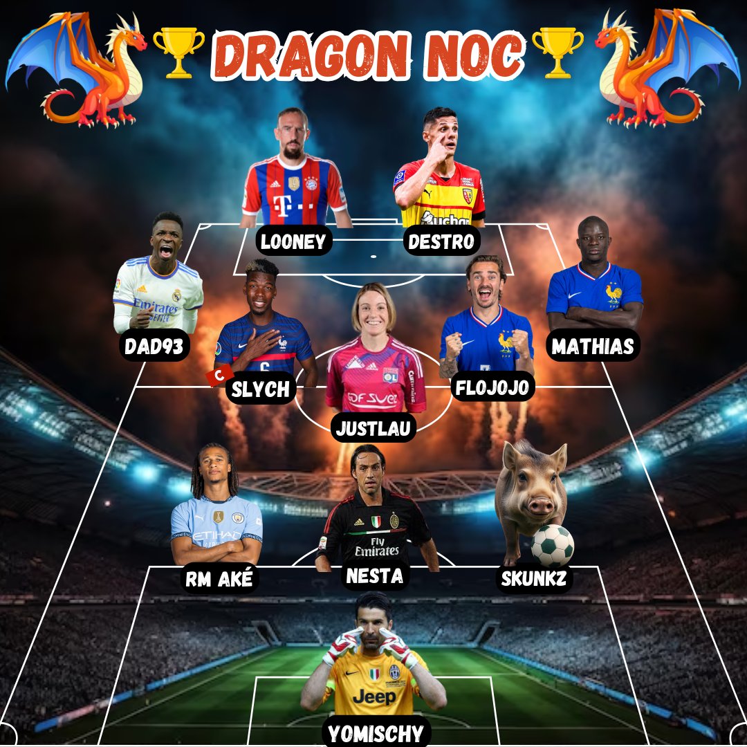 🔴🐉𝗗𝗥𝗔𝗚𝗢𝗡 𝗡𝗢𝗖🐉🔵

Voici le XI pour la NOC de ce soir chez <a href="/MemeZ94/">MemeZ</a>, l'équipe va faire son max !👊🔥

📽️En live dès 00 H sur #twitch⬇️
twitch.tv/slychgaming

Let's Goo, FCO !⚡️🔴🔵

#EA #EASportsFC #EASPORTSFIFA #FC25 #EAFC25 #twitchgamer <a href="/TwitchFR/">Twitch FR</a> <a href="/Twitch/">Twitch</a>