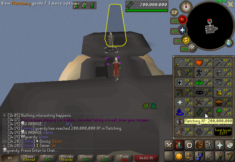 GuardyOSRS's tweet photo. #5. 200M Fletching https://t.co/uMXwO6JJpD