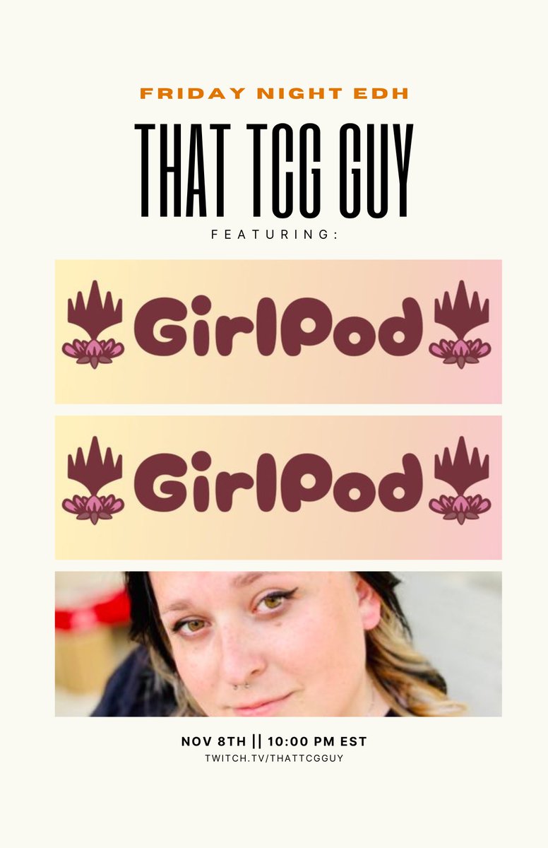 That TCG Guy (@that_tcgguy) on Twitter photo HOLY FRICK YALL!
HAVE I PUT TOGETHER THE MOST BANGER POD OF ALL PODS… YES!
IS THIS IT? ALSO YES!
🔥🔥🐉🧙♂️🔥🔥
<a href="/GirlPodMTG/">GirlPodMTG ✨➡️ Bluesky</a>
<a href="/LadyFoxglove13/">Ivy | #MTGAmbassador</a>
10 PM EST ON THE PURPLE APP! HOLY FRICK YALL!
HAVE I PUT TOGETHER THE MOST BANGER POD OF ALL PODS… YES!
IS THIS IT? ALSO YES!
🔥🔥🐉🧙♂️🔥🔥
<a href="/GirlPodMTG/">GirlPodMTG ✨➡️ Bluesky</a>
<a href="/LadyFoxglove13/">Ivy | #MTGAmbassador</a>
10 PM EST ON THE PURPLE APP!
