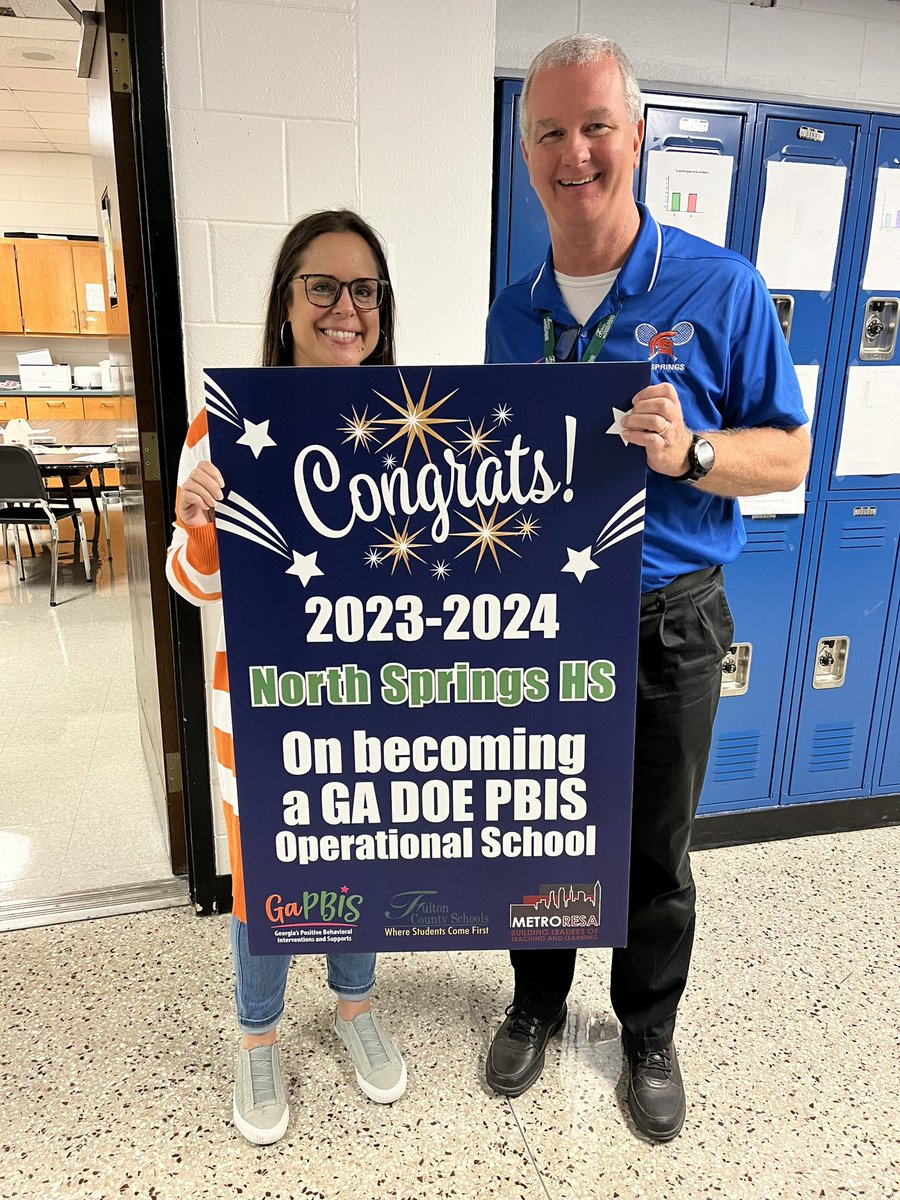 Congratulations North Springs HS! #OPERATIONAL