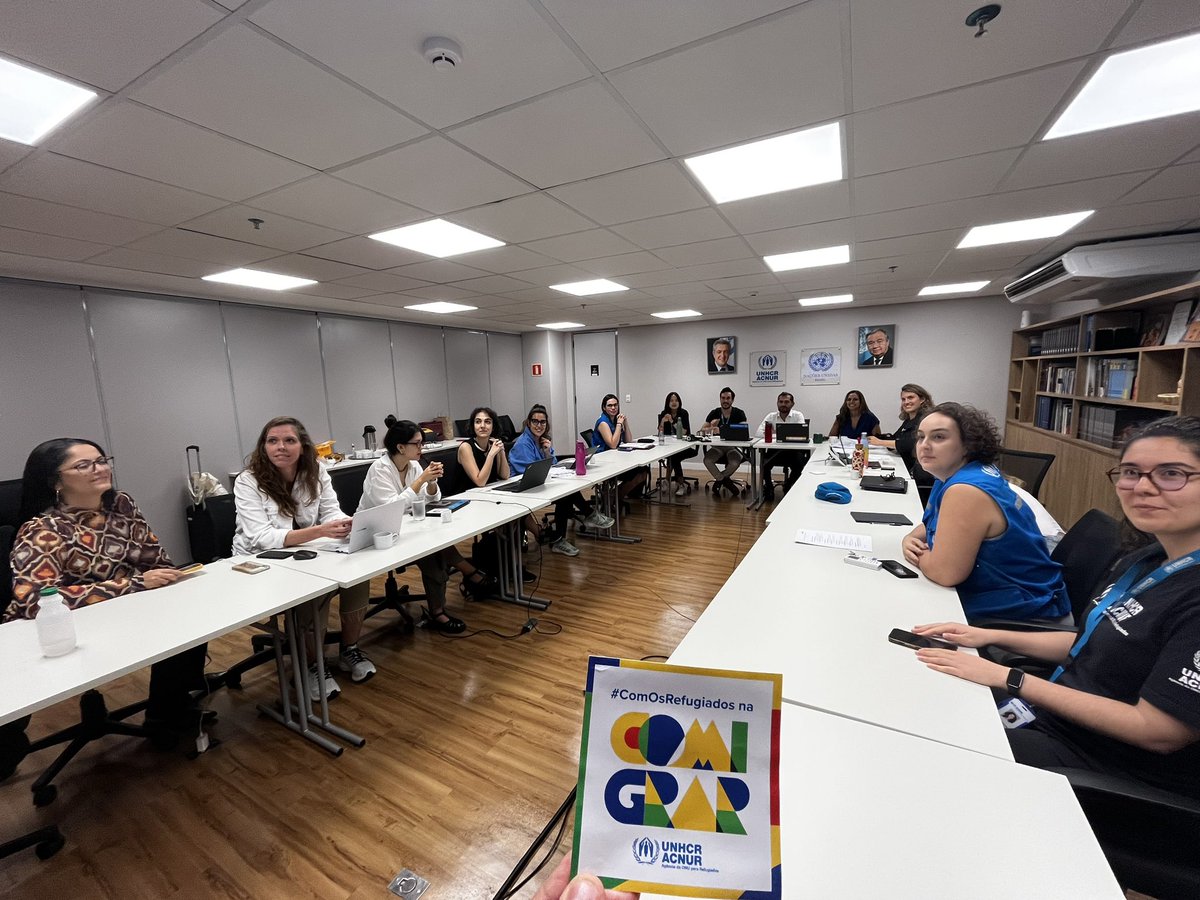 ACNURBrasil's tweet photo. Equipe do ACNUR, nos preparativos para a #Comigrar em Brasília…
E equipe do ACNUR, imersa na UnB #ComOsRefugiados para a abertura do evento mais inclusivo e participativo de formulação de políticas públicas para e com refugiados, migrantes e apátridas!
Vamos Comigrar juntos! https://t.co/5FEmEclZk3