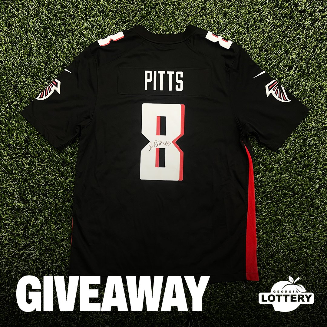 Atlanta Falcons (@atlantafalcons) on Twitter photo The unicorn of giveaways 🦄
RT for a chance to win this signed <a href="/kylepitts__/">Kyle Pitts👑</a> jersey! The unicorn of giveaways 🦄
RT for a chance to win this signed <a href="/kylepitts__/">Kyle Pitts👑</a> jersey!