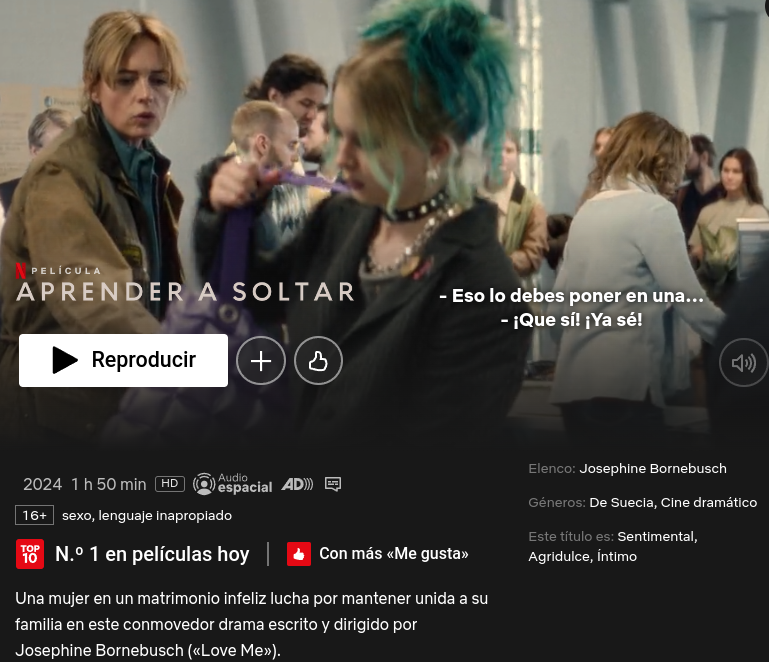 miguelpenagomez's tweet photo. quede hecho mierda!!! "Aprende a Soltar -- Netflix" https://t.co/6DTfANzZyz
